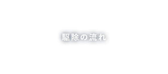 駆除の流れ